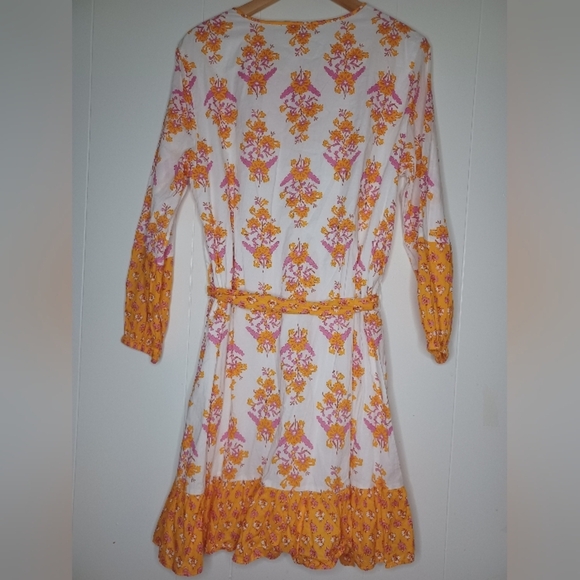 J. Crew Orange and Pink Floral Dress - Picture 11 of 12